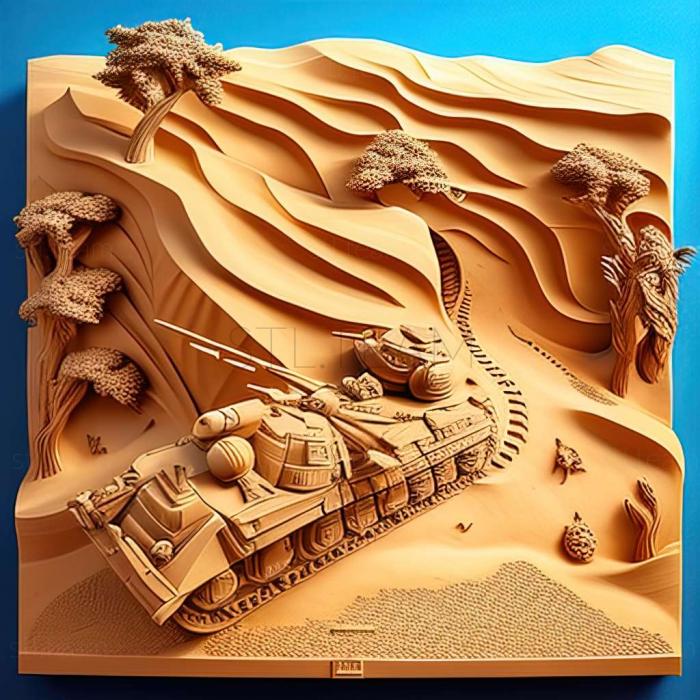 3D модель Игра Panzer Elite Action Dunes of War (STL)